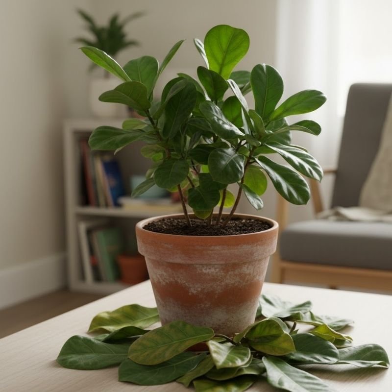 caida de hoja en plantas