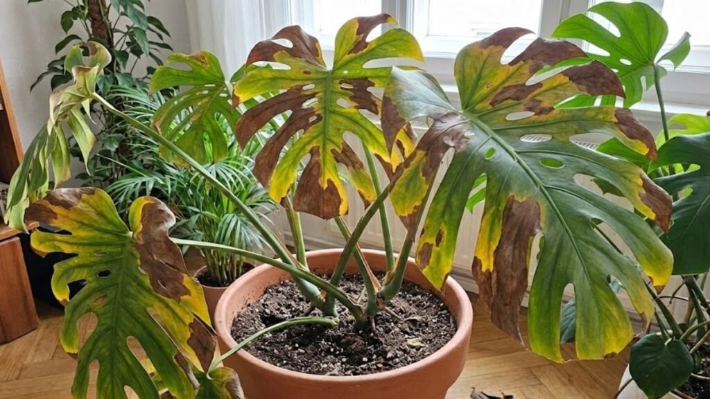 manchas marrones en hojas